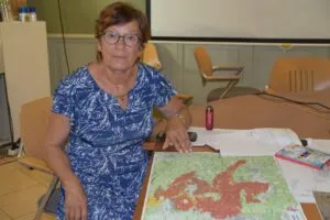 Mayor of Correns, Nicole Rullan, follows the fire&rsquo;s evolution as it surrounded her commune the weekend of August 1.