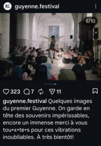 Capture of Instagram post