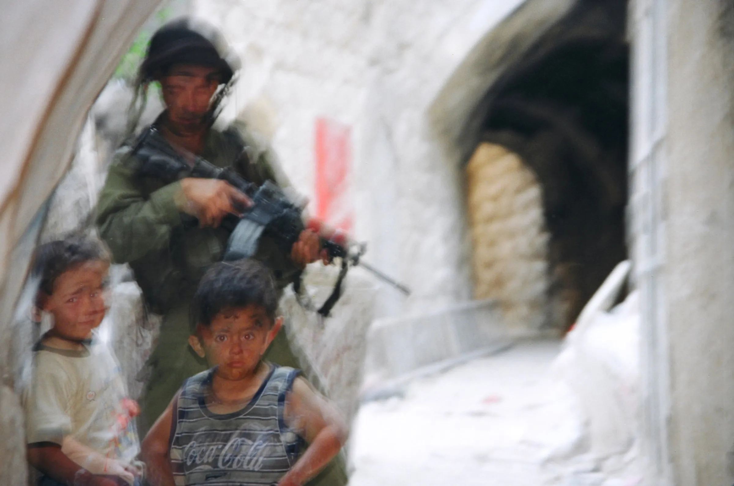 Israeli soldier in the West Bank